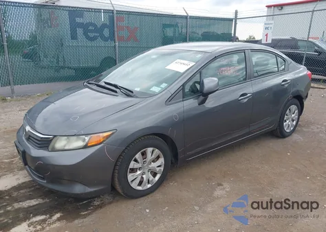 2012 Honda Civic Lx from USA, damaged, VIN 2HGFB2F51CH320500